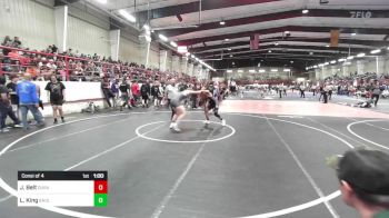 165 lbs Consi Of 4 - Jacob Belt, Durango Wrestling Club vs Lanagan King, Badlands WC