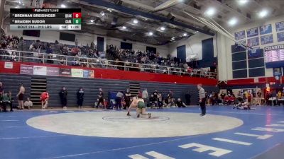 215 lbs Quarterfinal - Brennan Breisinger, Quaker Valley vs Braiden Sudor, Carlynton