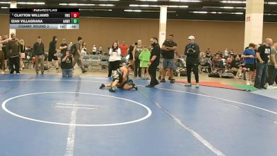 105 lbs Champ. Round 3 - Clayton Williams, FM Wrestling Club vs Izan Villagrana, All American Wrestling Club