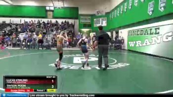 75 lbs Quarterfinal - Lucas Stirling, Camel Kids Wrestling vs Tayson Moon, Evanston Elite Wrestling