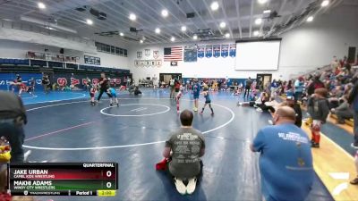 49 lbs Quarterfinal - Jake Urban, Camel Kids Wrestling vs Makhi Adams, Windy City Wrestlers