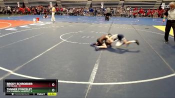 70 lbs Semis (4 Team) - Tanner Poncelet, Z-M (Zumbrota-Mazeppa) vs Brody Schroeder, Pine Island