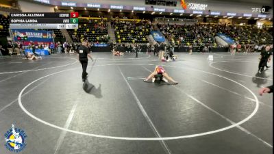 135 lbs Cons. Round 3 - Carissa Alleman, Lockport (Twp.) vs Sophia Landa, Apple Valley