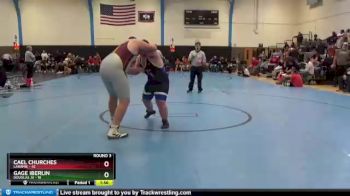 285 lbs Round 3 (10 Team) - Cael Churches, Laramie vs Gage Iberlin, Douglas JV