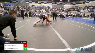 Rr Rnd 1 - James Harding III, Midwest City Bombers vs Bairon Rivera Perez, Lone Grove Takedown Club