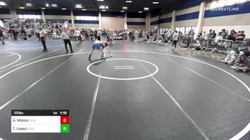 120 lbs Round Of 32 - Anthony Mason, La Mirada HS vs Tygren Lopez, Legacy Elite WC