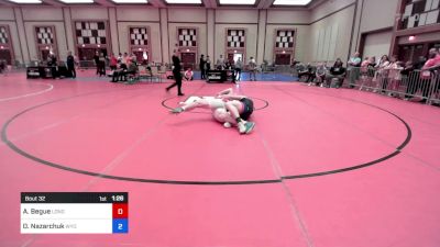 125 kg Rr Rnd 2 - Aeden Begue, Long Island RTC - LIRTC vs Orest Nazarchuk, Wyoming Seminary College Preparatory High School Wrestling