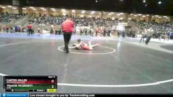 105 lbs Quarterfinal - Traxon McGrorty, SCMC vs Carter Miller, Deschutes Mat Club