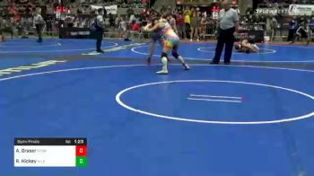 135 lbs Semifinal - Addeline Graser, Nebraska Wrestling Academy vs Ryen Hickey, Mile High Wrestling