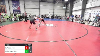 142 lbs Rr Rnd 3 - Xavior Pabon, Mat Assassins vs Max Furman, III, Buffalo Valley Black