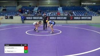 120 lbs Final - Mikayla Lancaster, Jaguars WC vs Deana Peterson, Standfast Wrestling