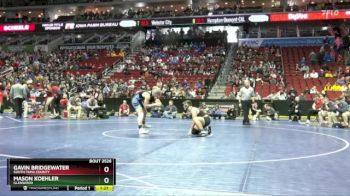 2A-215 lbs Semifinal - Mason Koehler, Glenwood vs Gavin Bridgewater, South Tama County