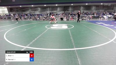 124 lbs Consi Of 8 #1 - LilyAnn Blair, NC vs Rianna Bernal, CA