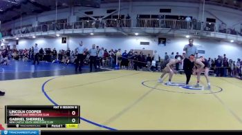 132 lbs Cons. Round 6 - Gabriel Sherrell, New Castle Youth Wrestling Club vs Lincoln Cooper, Columbus East Wrestling Club