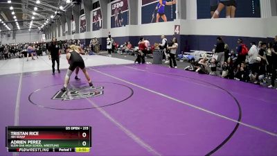 215 lbs 3rd Place Match - Tristan Rice, 484 Scrap vs Adrien Perez, Klein Oak High School Wrestling