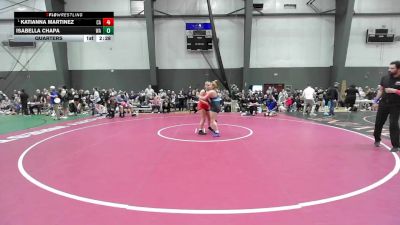 Junior Girls GR - 190 lbs Quarters - Katianna Martinez, CA vs Isabella Chapa, WA