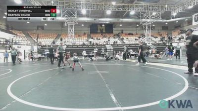 49 lbs Rr Rnd 5 - Harley D Howell, Henryetta Knights Wrestling Club vs Drayson Couch, Midwest City Bombers Youth Wrestling Club