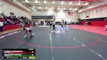 150 lbs Round 1 (4 Team) - Sebastian Martinez, Lutheran vs Camden Cunningham, Chaparral