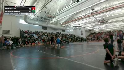 110 lbs Quarterfinal - Vaughn Johnson, Sheridan Junior High School vs Jack Tietama, Powell Middle School