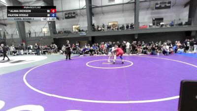 16U Girls FS - 115 lbs Cons. Round 3 - Alana Dickson, WA vs Paxton Steele, OR