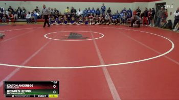 165 lbs Quarterfinal - Brenden Heying, Benton Community vs Colton Anderegg, Charles City