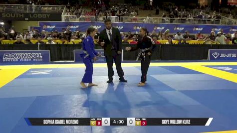 Skye Willow Kurz vs Sophia Isabel Moreno 2026 Pan Kids Jiu-Jitsu IBJJF Championship