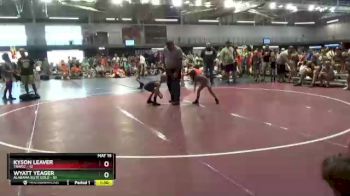 50 lbs Quarters & 1st Wb (16 Team) - Kyson Leaver, TNWCC vs Wyatt Yeager, Alabama Elite Gold