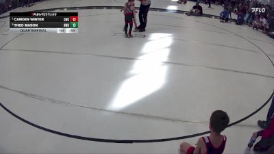 13 lbs Quarterfinal - Camden Winter, Cozad Wrestling Club vs Theo Mason, Norris Wrestling Club
