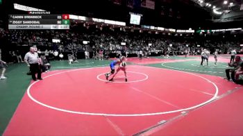 108 lbs Champ. Round 2 - Ziggy Sandobal, IWCA vs Caden Steinbeck, BEASTA