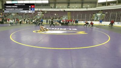 117 lbs Quarterfinal - Nohea Moniz, Sacred Heart vs Elizabeth Galladay, Centenary University