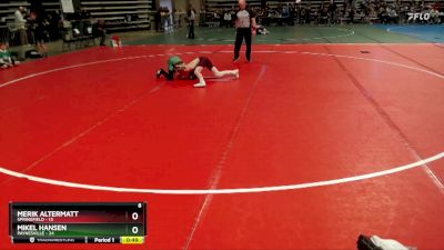 80 lbs Semis & 1st Wrestleback (8 Team) - Mikel Hansen, Paynesville vs Merik Altermatt, Springfield