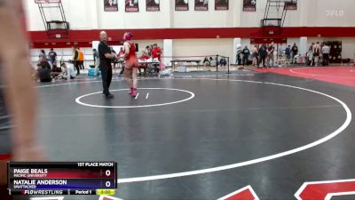 160 lbs 1st Place Match - Paige Beals, Pacific University vs Natalie Anderson, Unattached