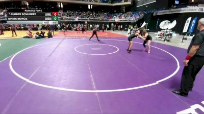 5A 145 lbs 5th Place Match - Aubree Schubert, Liberty Hill vs Maria Munoz, San Antonio Edison