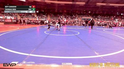 58 lbs Consi Of 8 #2 - Jett Cavazos, Top Rank Hammers vs Thomas Reis, Southern Illinois Bulldogs Wrestling Club