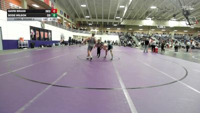 157 lbs Cons. Round 5 - Gavin Braun, Dakota Wesleyan (S.D.) vs Bode Wilson, Cornerstone
