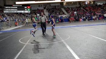 60 lbs Quarterfinal - Laikyn Dinicola, Halstead vs Amylia Gilmore, Norton Wrestling Club