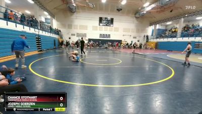 97-100 lbs Round 3 - Jozeph Goerzen, Lovell Middle School vs Chance Stothart, Thermopolis Middle School