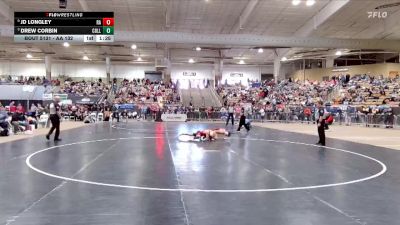 AA 132 lbs Quarterfinal - Drew Corbin, Collierville High School vs JD Longley, Ravenwood High School