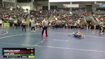 70 lbs 1st Place Match - Jacob Leick, Powerhouse Wrestling Club vs Kaden Williamson, Sebolt Wrestling Academy