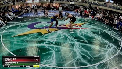 215 lbs Quarterfinals (8 Team) - Adrian Fuchs, Hastings vs Harlan Day, Tahoma