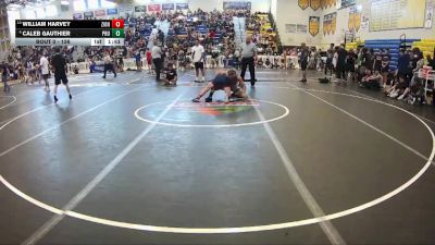 126 lbs Champ. Round 3 - William Harvey, SOT / DOZ vs Caleb Gauthier, Palm Harbor University