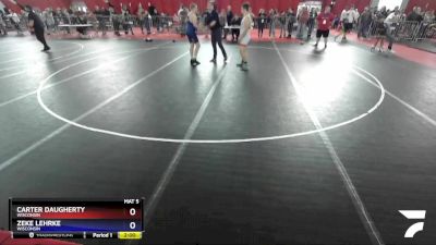 187 lbs Round 3 - Carter Daugherty, Wisconsin vs Zeke Lehrke, Wisconsin