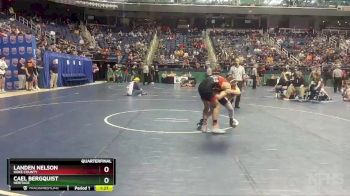 4A 132 lbs Quarterfinal - Landen Nelson, Hoke County vs Cael Bergquist, Heritage