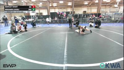 52-55 lbs Consolation - Bentley Story, Shelton Wrestling Academy vs Benjamin Loosli, Madill Takedown
