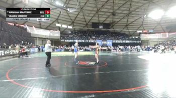 Girls 4A 110 lbs Cons. Round 5 - Kamilah Martinez, Moses Lake (Girls) vs Jillian Werner, Stadium (Girls)