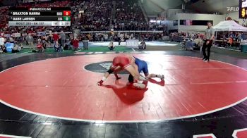 6A 157 lbs Semifinal - Gabe Larsen, Coeur D Alene vs Braxton Hanna, Madison