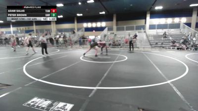 157 lbs Semifinal - Adam Salas, Team Thunder vs Peter Brown, Canyon Springs HS