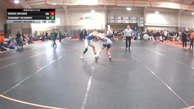 149 lbs Champ. Round 2 - Egidio Difazio, Unattached vs Cheaney Schoeff, Edinboro