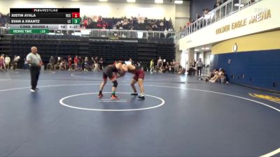 149 lbs Cons. Round 4 - Evan A Krantz, Lassen College vs Justin Ayala, Victor Valley College