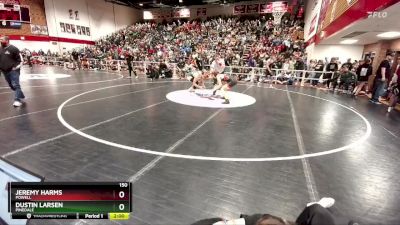 150 lbs Champ. Round 1 - Dustin Larsen, Pinedale vs Jeremy Harms, Powell